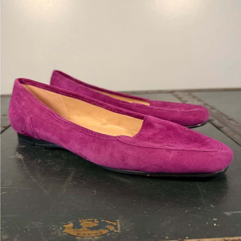 BANDOLINO WOMENS LOAFERS FLATS Blush Pink SUEDE SIZE 8 LIBERTY